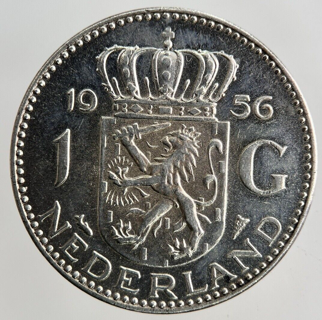 1956 Netherlands 1 Gulden Silver Coin | Fine Collectable Grade