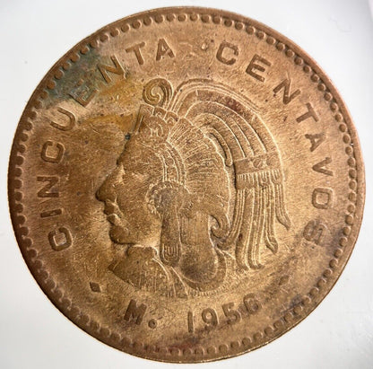 1956 Mexico 50 Centavos Coin | Collectable Grade