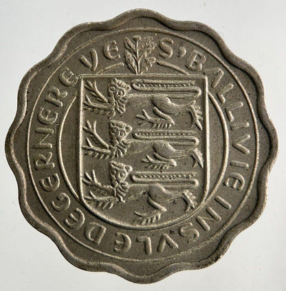 1956 Guernsey 3p Three-Pence Coin | Fine Collectable Grade