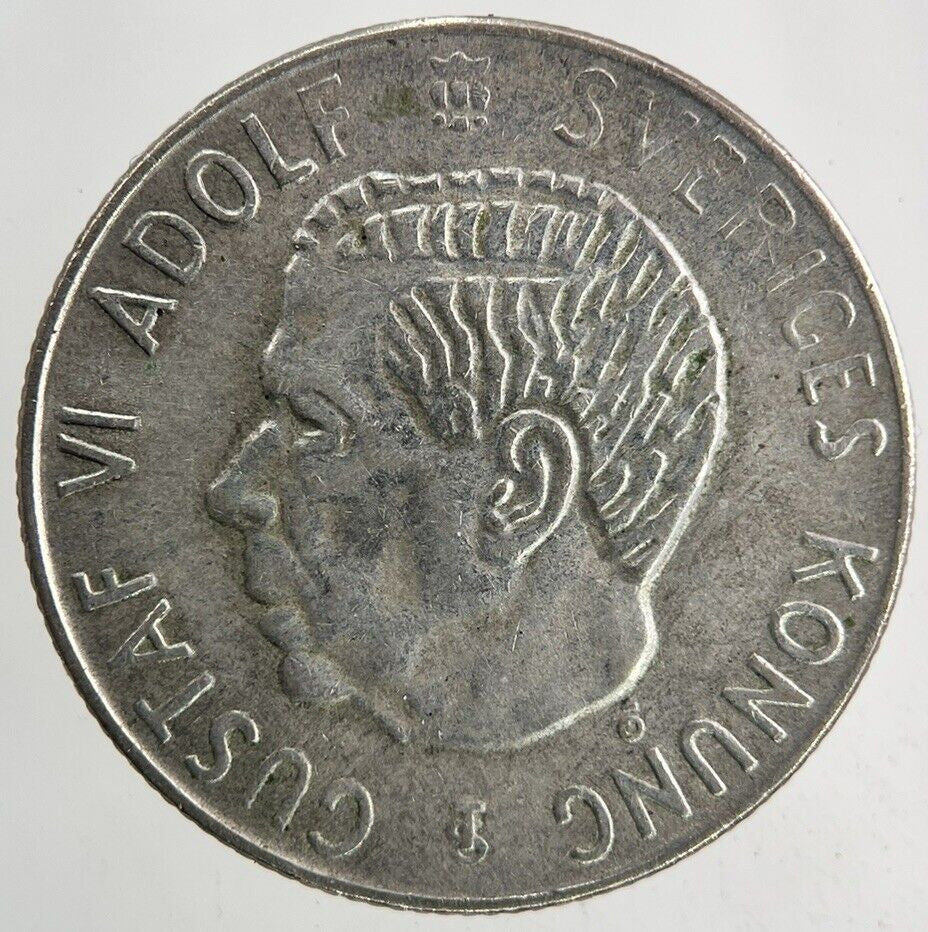 1956 Sweden 1 Krona Silver Coin | Collectable Grade