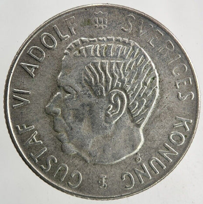 1956 Sweden 1 Krona Silver Coin | Collectable Grade