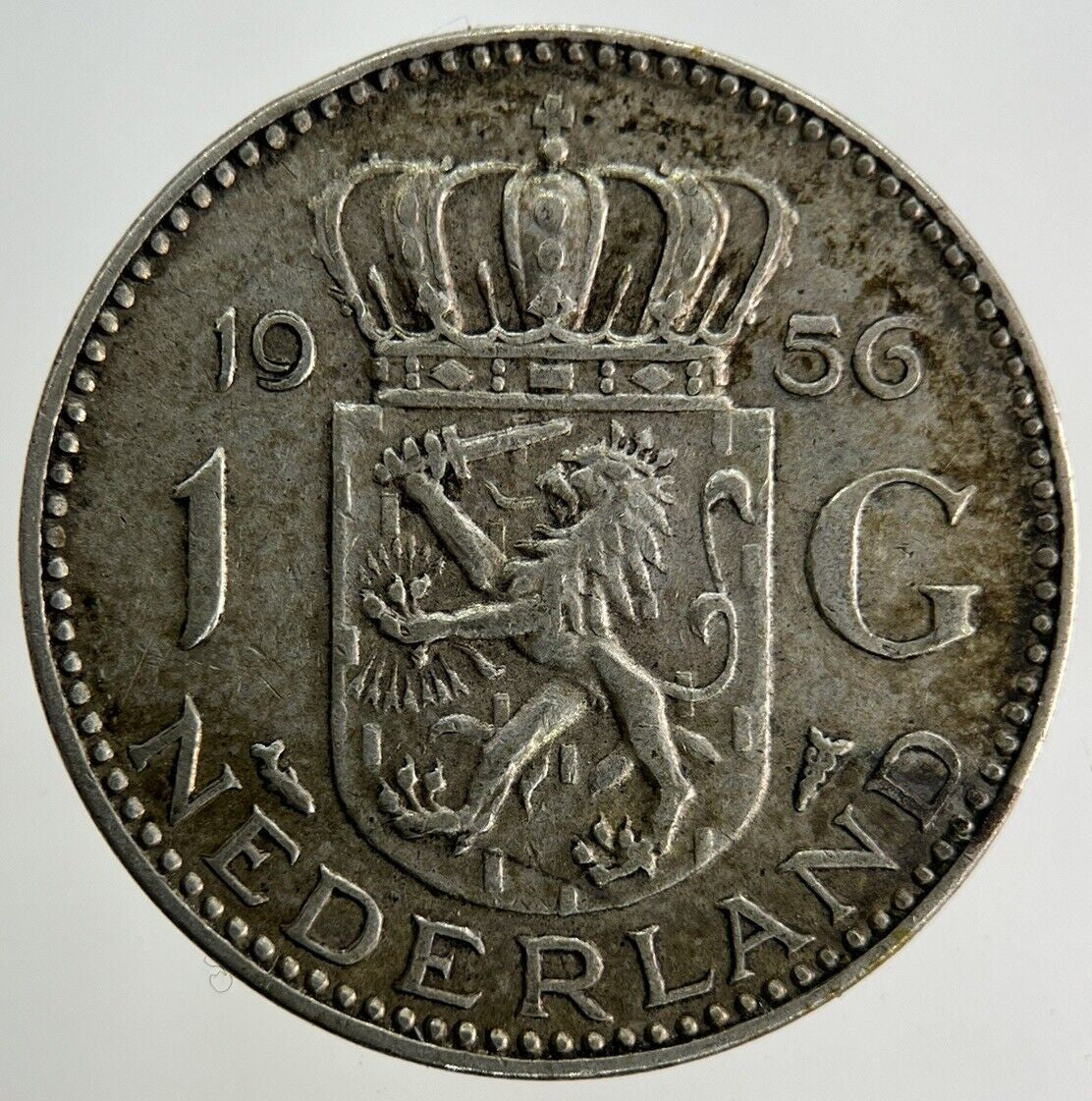 1956 Netherlands 1 Gulden Silver Coin | Fine Collectable Grade