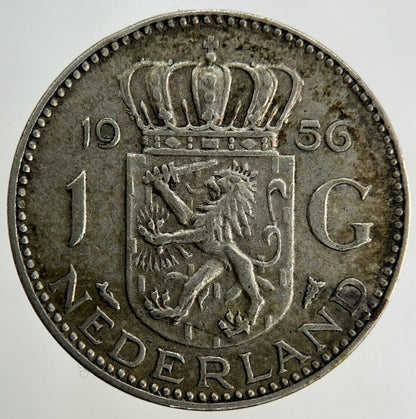 1956 Netherlands 1 Gulden Silver Coin | Fine Collectable Grade