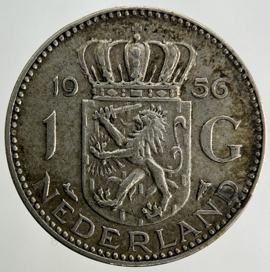 1956 Netherlands 1 Gulden Silver Coin | Fine Collectable Grade