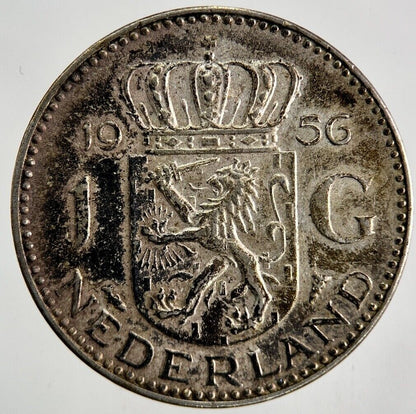 1956 Netherlands 1 Gulden Silver Coin | Fine Collectable Grade