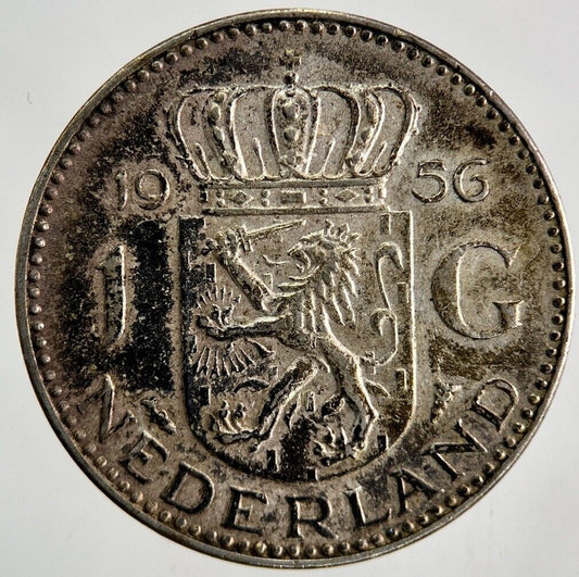 1956 Netherlands 1 Gulden Silver Coin | Fine Collectable Grade