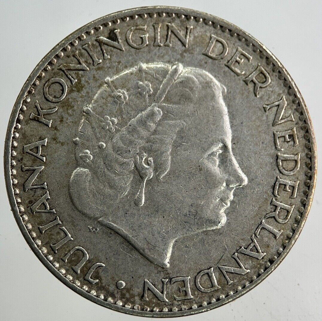 1956 Netherlands 1 Gulden Silver Coin | Very High Grade