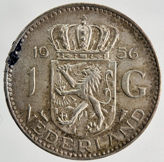 1956 Netherlands 1 Gulden Silver Coin | Fine Collectable Grade