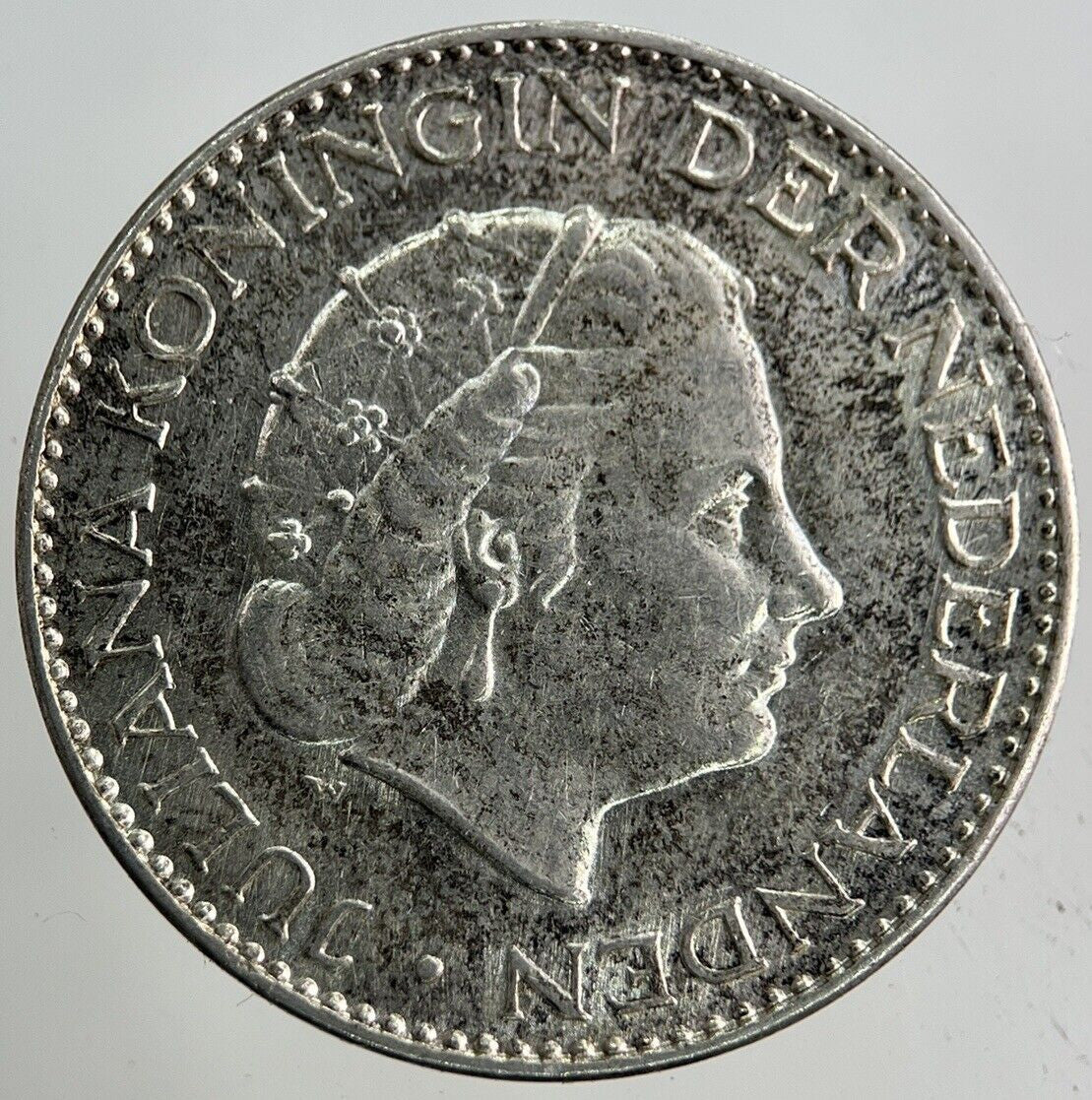 1956 Netherlands 1 Gulden Silver Coin | Very High Grade