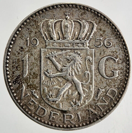 1956 Netherlands 1 Gulden Silver Coin | Fine Collectable Grade