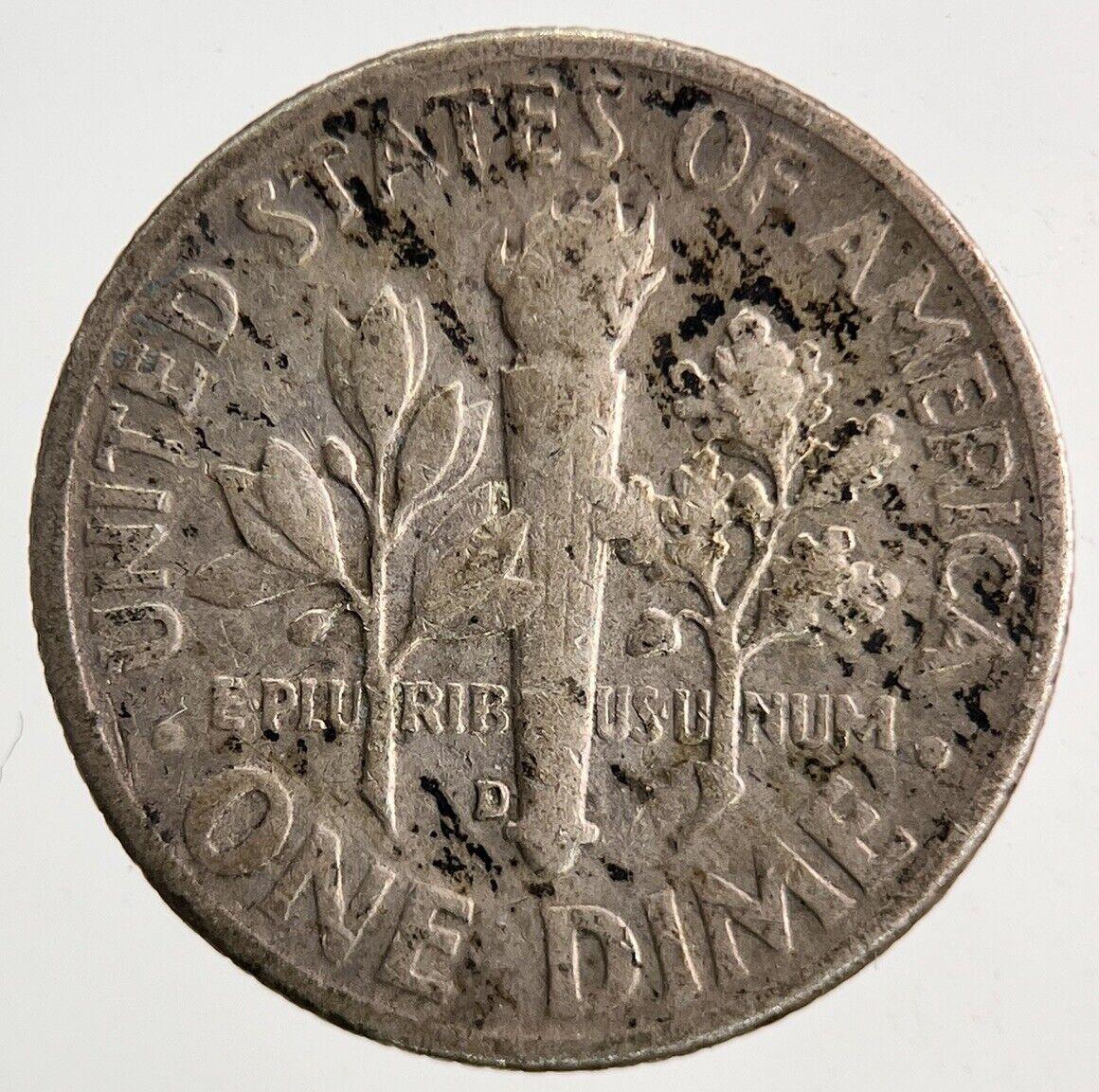 1956-D US USA Roosevelt One Dime Silver Coin | Collectable Grade