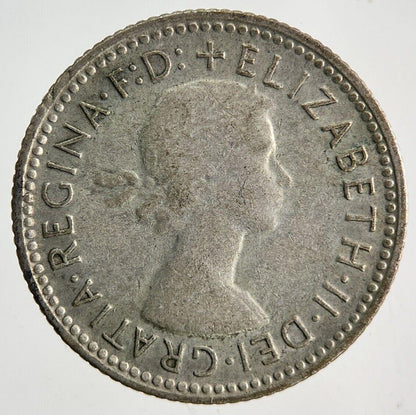 1957 Australia Sixpence Silver Coin | Fine Collectable Grade