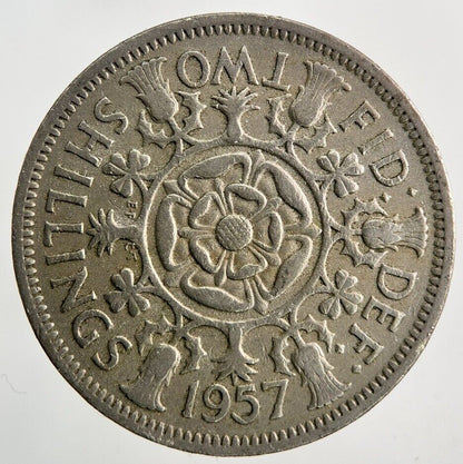 1957 Elizabeth II 2nd Florin Coin | Collectable Grade