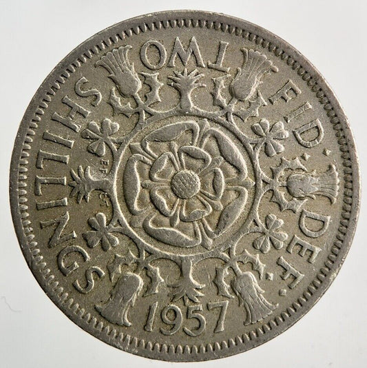 1957 Elizabeth II 2nd Florin Coin | Collectable Grade