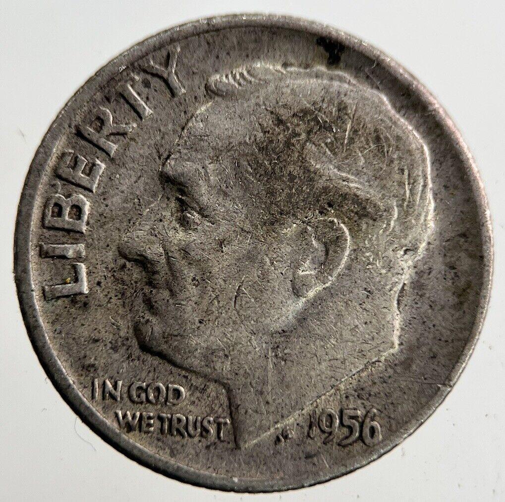 1956-D US USA Roosevelt One Dime Silver Coin | Collectable Grade