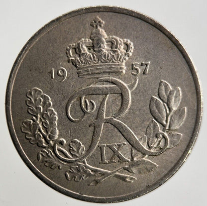 1957 Denmark 10 Ore Coin | Fine Collectable Grade
