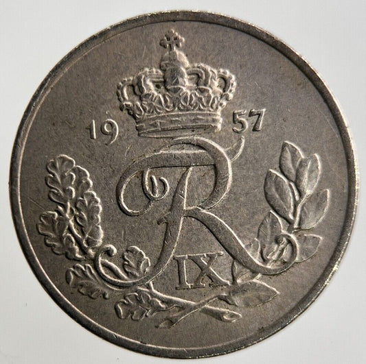 1957 Denmark 10 Ore Coin | Fine Collectable Grade