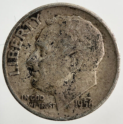 1956 US USA Roosevelt One Dime Silver Coin | Collectable Grade