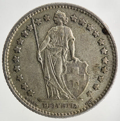 1956 Switzerland Swiss 1 Franc Silver Coin | Fine Collectable Grade