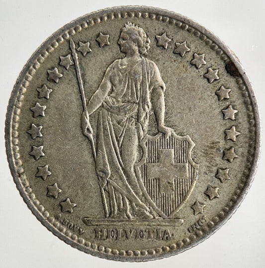 1956 Switzerland Swiss 1 Franc Silver Coin | Fine Collectable Grade