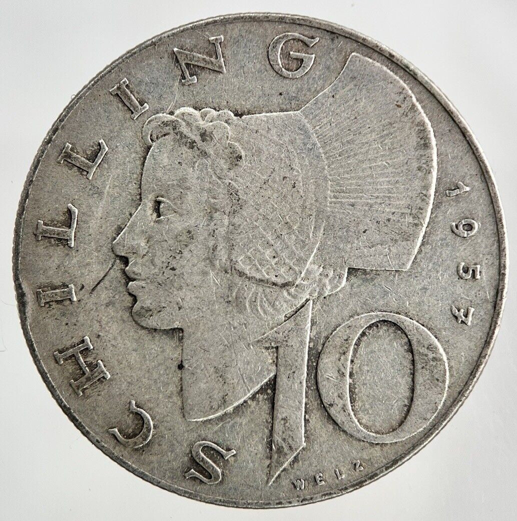 1957 Austria 10 Schilling Silver Coin | Collectable Grade