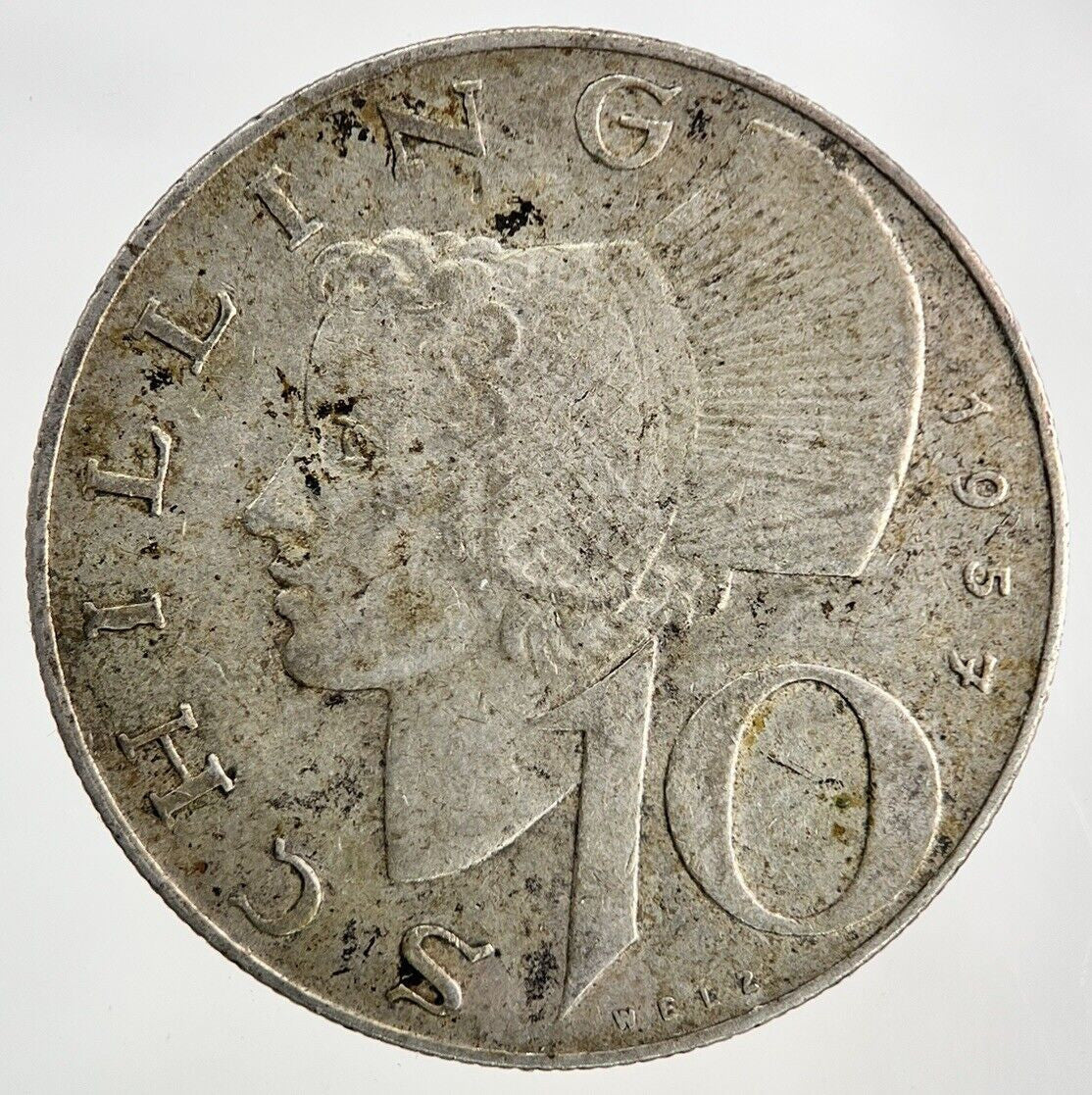 1957 Austria 10 Schilling Silver Coin | Collectable Grade