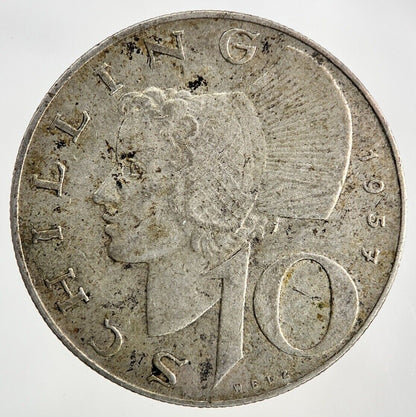 1957 Austria 10 Schilling Silver Coin | Collectable Grade
