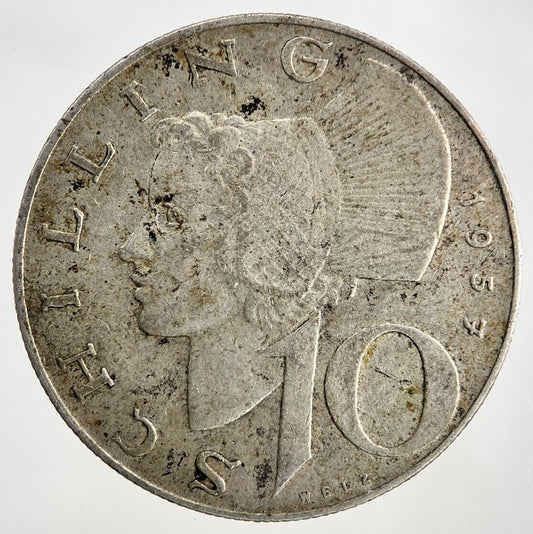 1957 Austria 10 Schilling Silver Coin | Collectable Grade