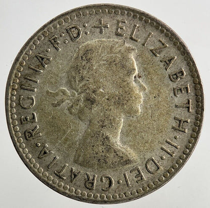 1957 Australia Sixpence Silver Coin | Fine Collectable Grade