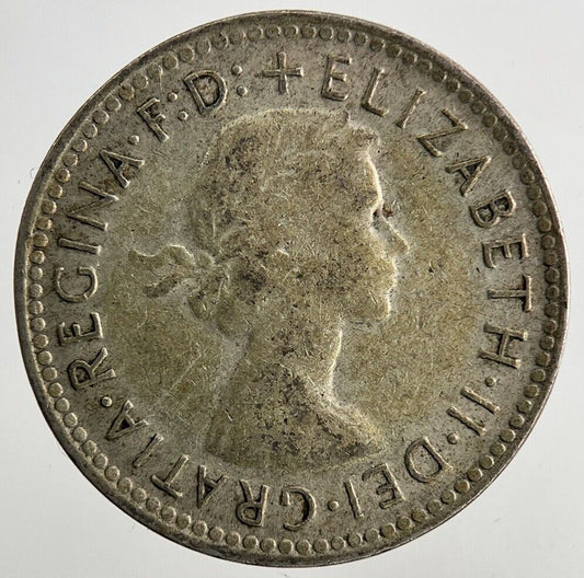 1957 Australia Sixpence Silver Coin | Fine Collectable Grade