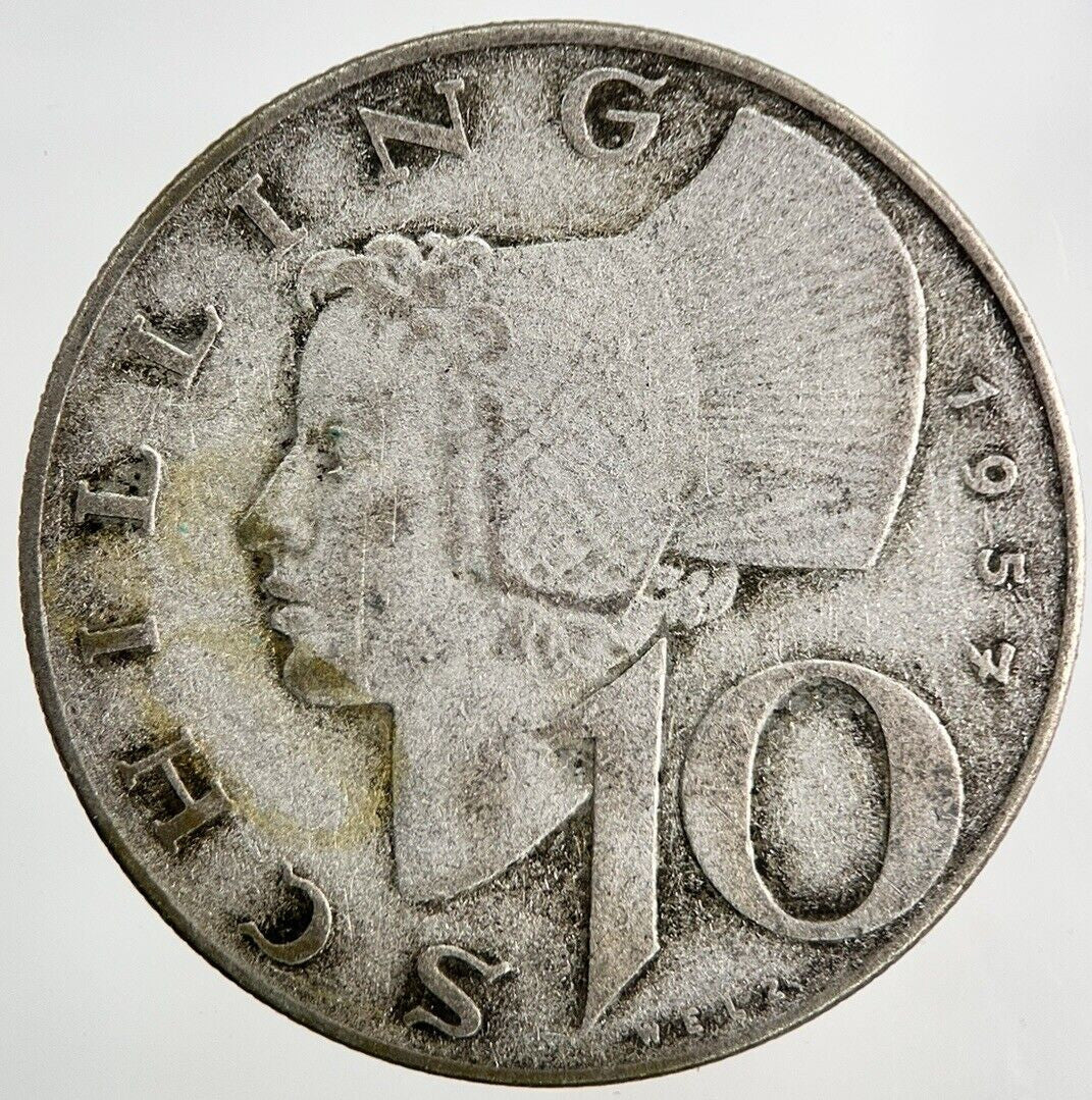 1957 Austria 10 Schilling Silver Coin | Collectable Grade