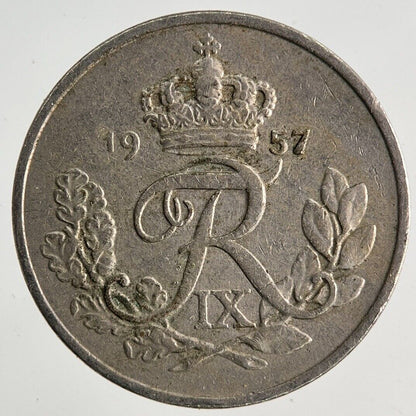 1957 Denmark 10 Ore Coin | Fine Collectable Grade