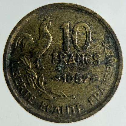 1957 France 10 Francs Coin | Very High Grade