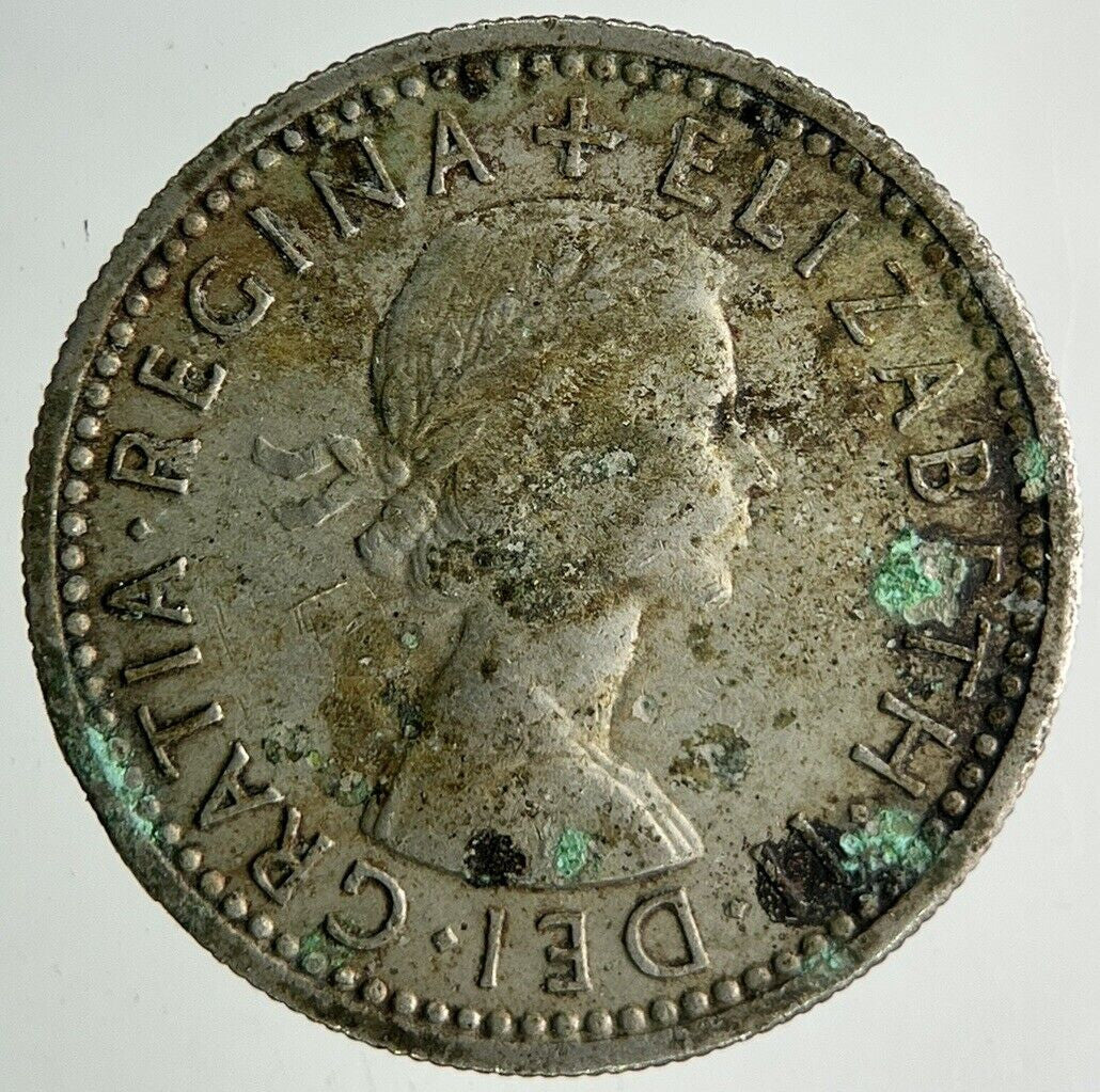 1957 Elizabeth II 2nd Sixpence Coin | Fine Collectable Grade