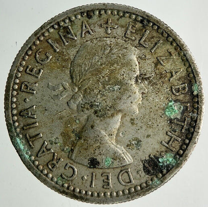 1957 Elizabeth II 2nd Sixpence Coin | Fine Collectable Grade