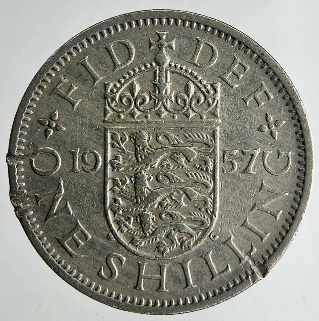 1957 Elizabeth II Shilling Coin | Fine Collectable Grade