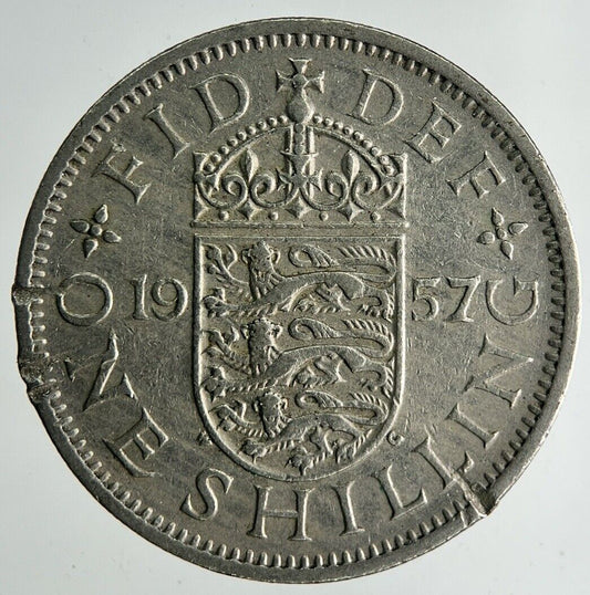 1957 Elizabeth II Shilling Coin | Fine Collectable Grade
