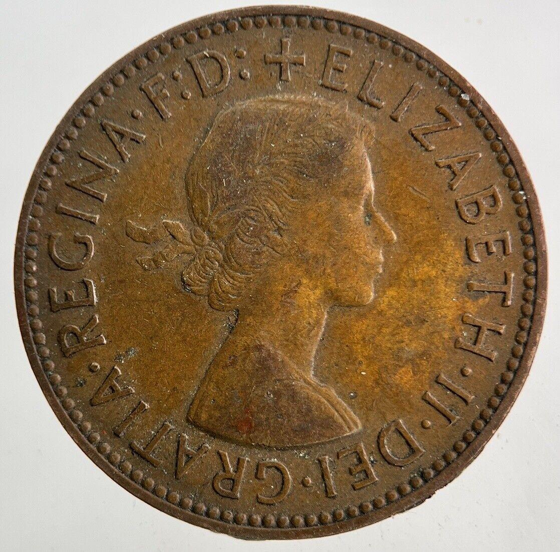 1957 Elizabeth II 2nd Half-Penny Coin | Fine Collectable Grade