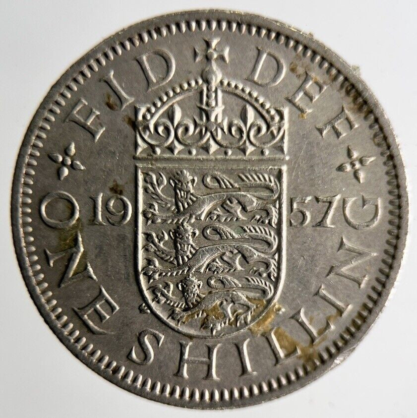 1957 Elizabeth II 2nd One Shilling Coin | Collectable Grade