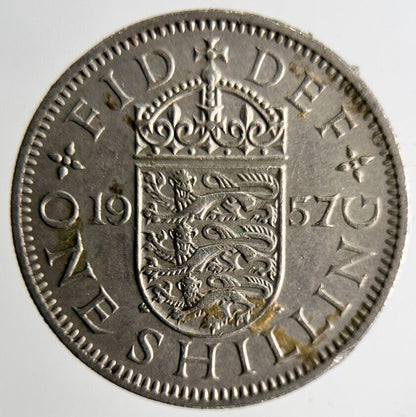 1957 Elizabeth II 2nd One Shilling Coin | Collectable Grade