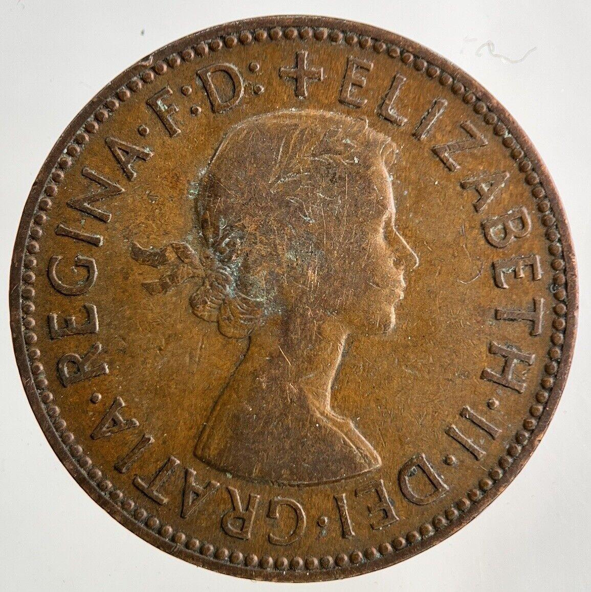 1957 Elizabeth II 2nd Half-Penny Coin | Fine Collectable Grade