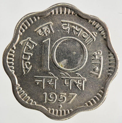 1957 India 10 Paise Coin | Fine Collectable Grade