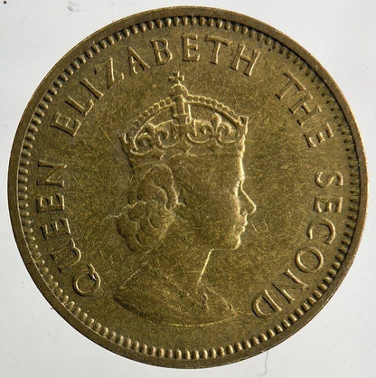 1957 Jersey Brass 1/4th One Fourth Of A Shilling Coin | Fine Collectable Grade
