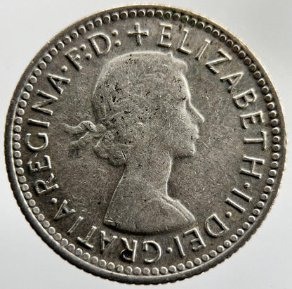 1957 Sixpence Australia Silver Coin | Fine Collectable Grade | a1616