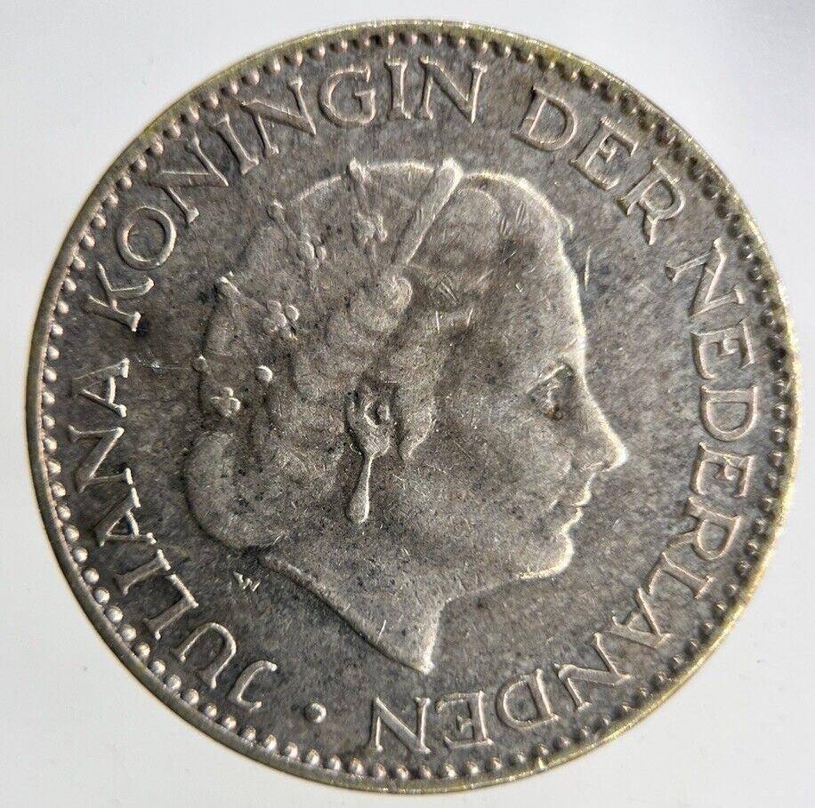 1957 Netherlands 1 Gulden Silver Coin | Fine Collectable Grade