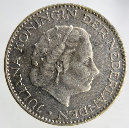 1957 Netherlands 1 Gulden Silver Coin | Fine Collectable Grade