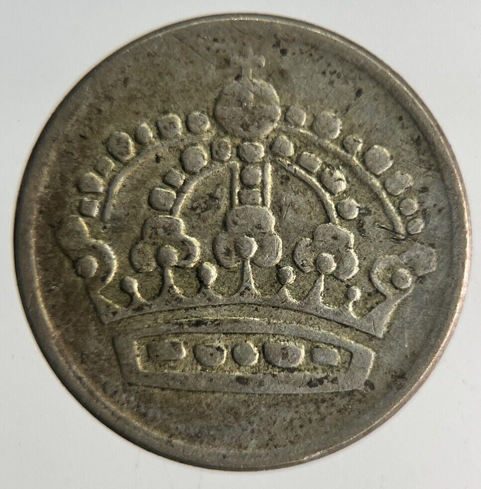1957 Sweden 10 Ore Silver Coin | Fine Collectable Grade