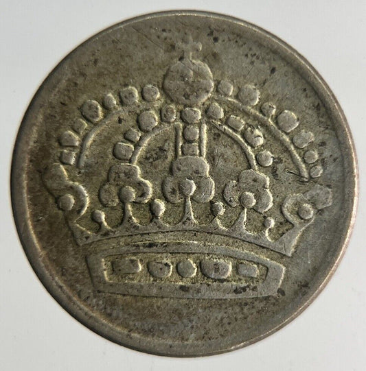 1957 Sweden 10 Ore Silver Coin | Fine Collectable Grade
