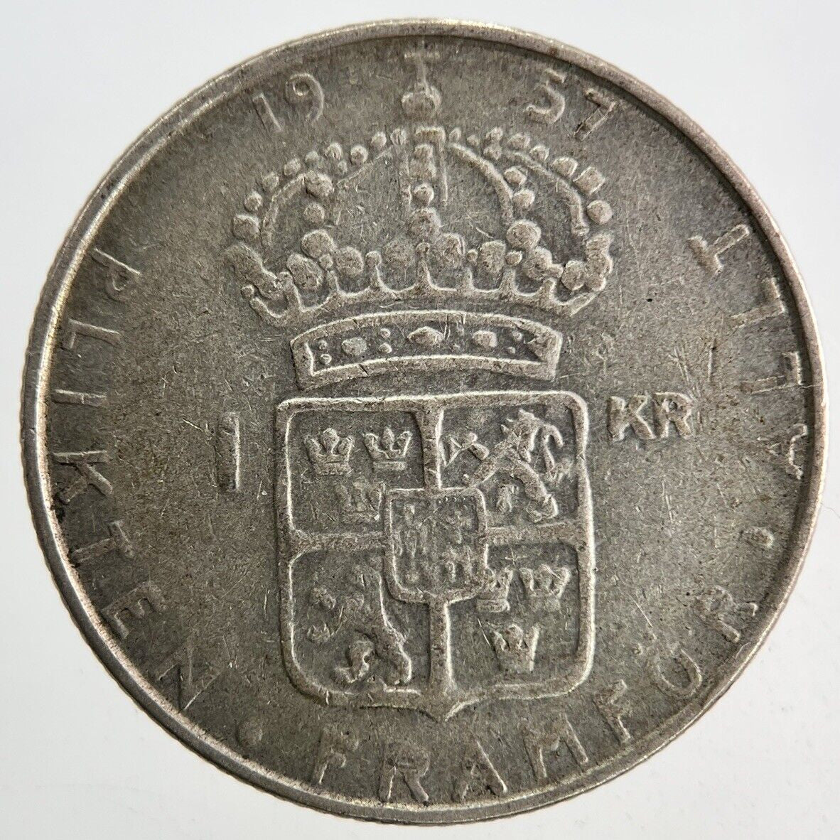 1957 Sweden 1 Krona Silver Coin | Collectable Grade