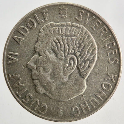 1957 Sweden 1 Krona Silver Coin | Collectable Grade